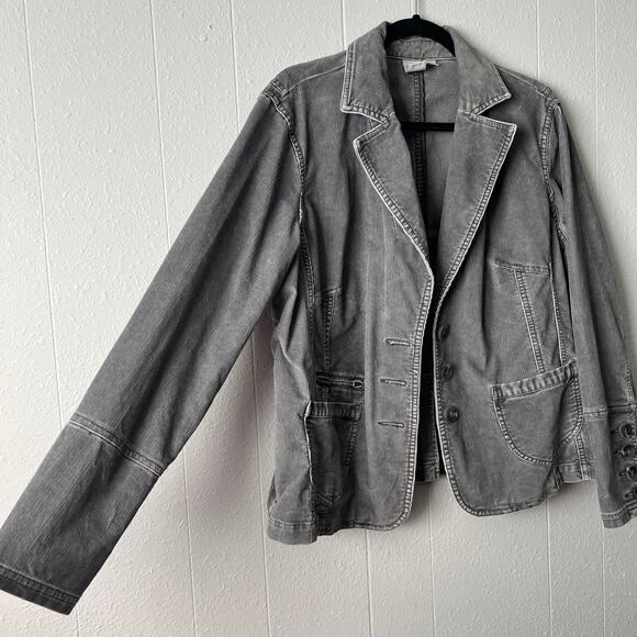 Caslon Corduroy Jacket Womens 16W Business Casual Preppy Dark Academia Capsule - Picture 5 of 13